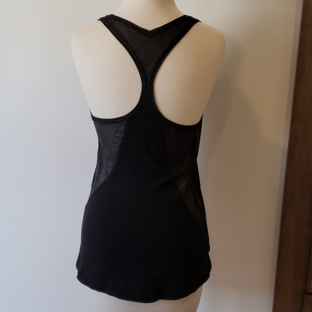 Lululemon Women's Mesh Sides Tank Black Rare 6